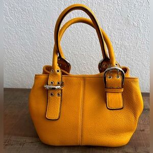 Genuine leather Mustard purse